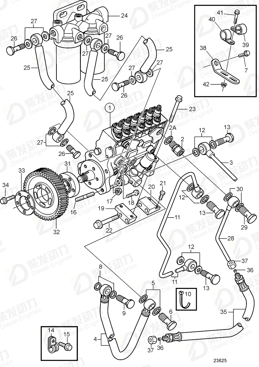 VOLVO Companion flange 3827178 Drawing